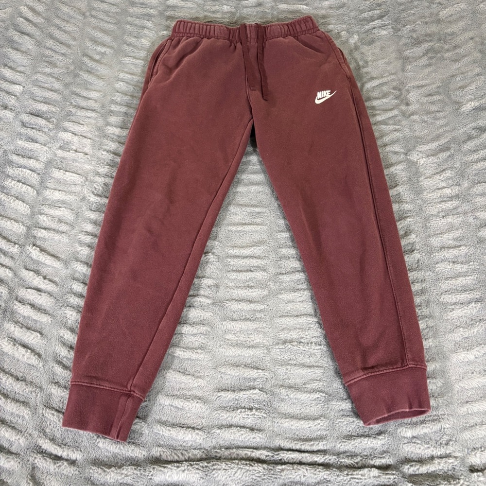 Nike Mens Sportswear Club Fleece Joggers Burgundy BV2671-652 Small